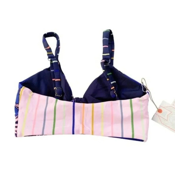 Maaji Carnival Reversible Funfair Removable Pad Bralette Bikini Top Blue S NWT - Picture 5 of 11